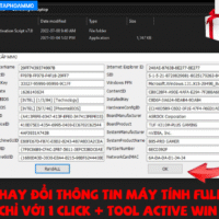 thay đổi thông tin máy tính trong một click chuột